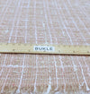 Boucle Tweed wool fabric in blush white check jacket length 1.5 yd - buklefabrics