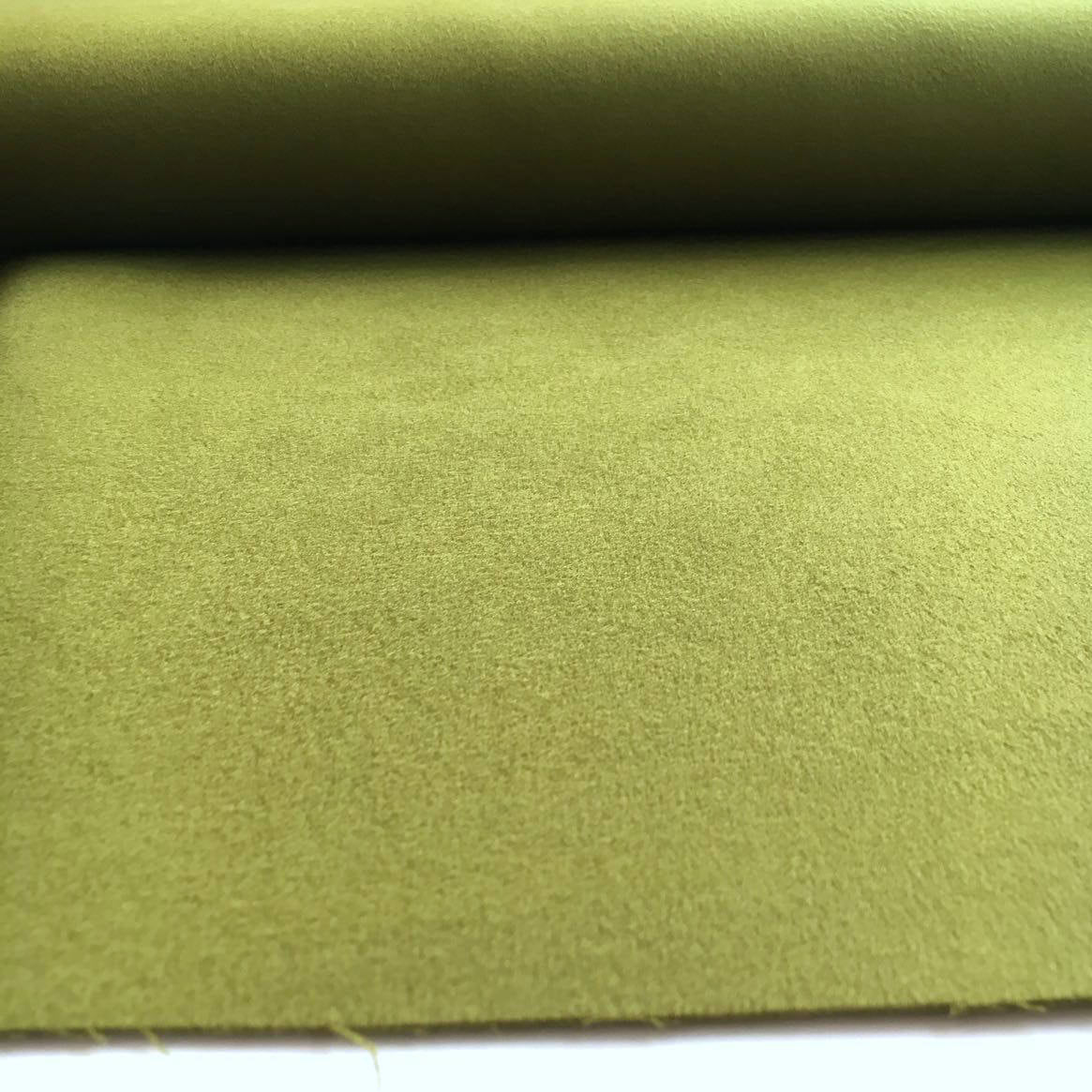 Pure CASHMERE Wool Coat Fabric Green - buklefabrics