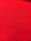 Red WOOL crepe fabric stretch Italian quality material in 1.6 Yard jacket length - buklefabrics