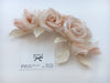 Silk Rose Flower Wedding Dress Corsage Hair Pin Millinery Headpiece - buklefabrics