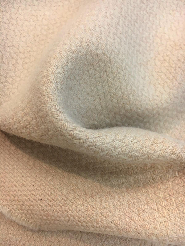 Beige Boucle Wool Fabric by UNGARO Textured Overcoat Tweed - buklefabrics