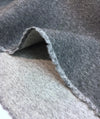 CASHMERE wool coat fabric fine double face grey sewing material - buklefabrics