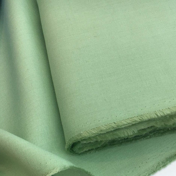 100% IRISH Linen Fabric Mint Green Dress Shirt Flax Material - buklefabrics