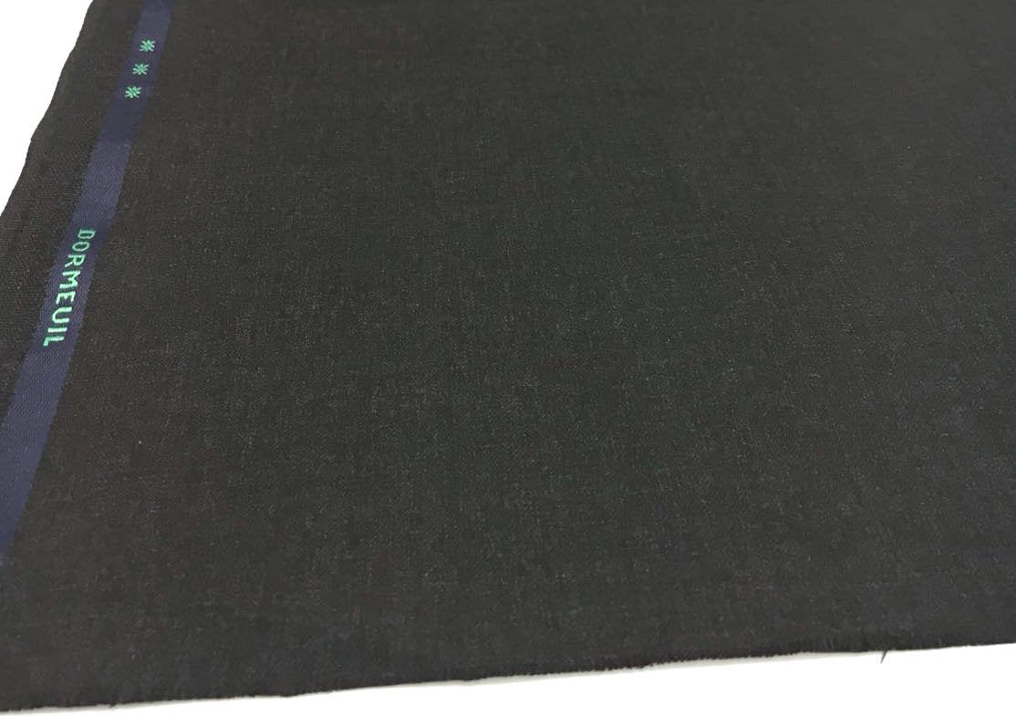 100% fine WOOL grey suit fabric by DORMEUIL - buklefabrics