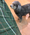 100% Wool Tweed Fabric Tartan Plaid Check Green - buklefabrics