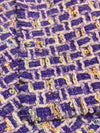 Boucle Fabric Lavender Purple Multicolor Tweed 1.6 yd - buklefabrics