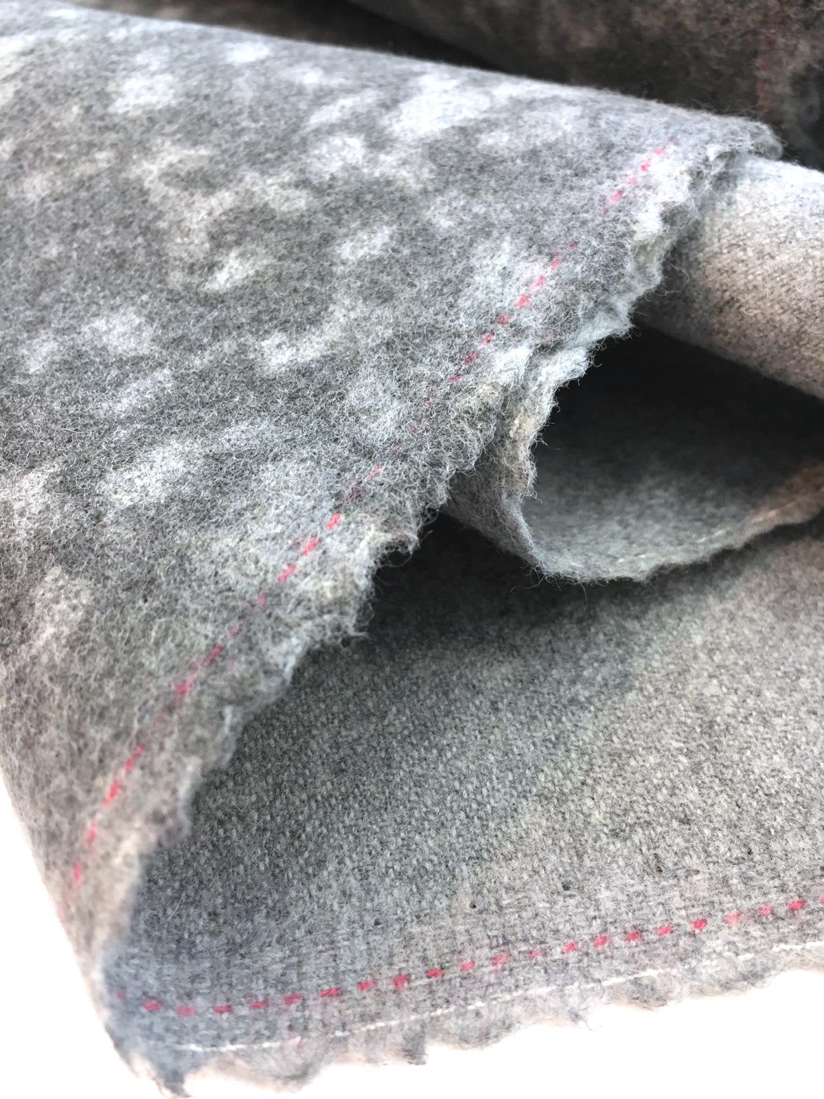 Cashmere Wool Coat Fabric Grey Gradient Soft Material for Winter - buklefabrics