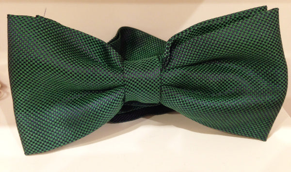 Emerald Green 100% Italian SILK Bow Tie for Men Boy Women - buklefabrics