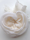 Bridal Hair Flower Hair Pin Silk Flower Bridal Dress Flower Wedding Dress Flower Silk Flower Corsage Bridal Hair Headpiece Silk Rose Flower - buklefabrics