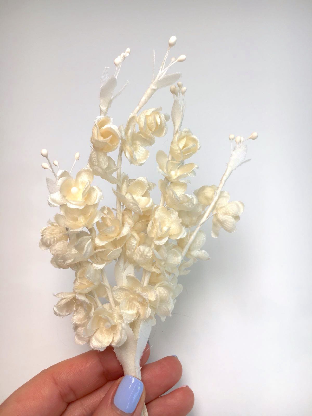 SILK Flower Brooch White Boutonniere Millinery Accessory Wedding Dress Bridal Hair Pins - buklefabrics