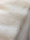 Luxury Faux Fur Fabric Cream Beige Premium Quality Material - buklefabrics