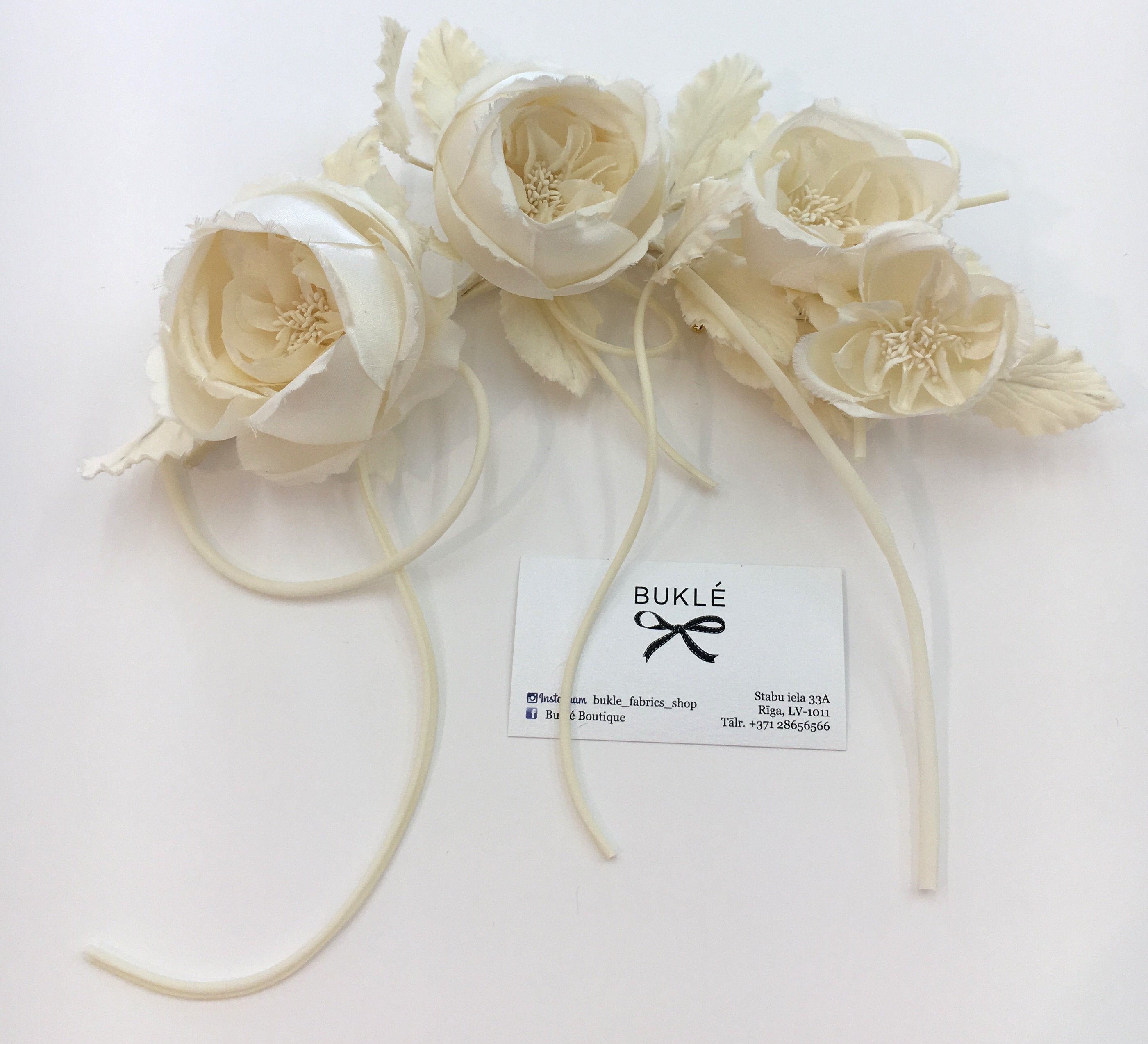 Wedding Dress Accessory Silk Corsage Flower Bridal Hair Pin Millinery Brooch - buklefabrics