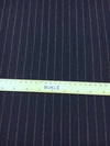 100% WOOL Fabric Blue with Beige Stripe Suit Dress Material - buklefabrics