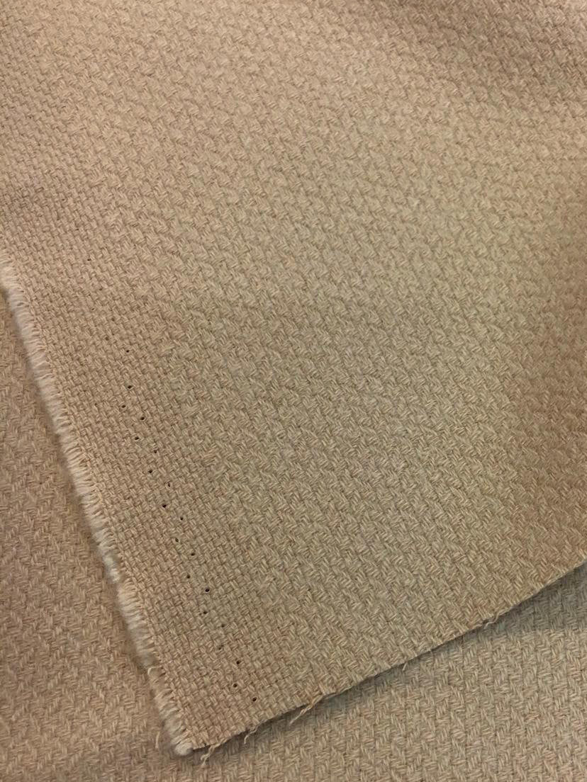 Beige Boucle Wool Fabric by UNGARO Textured Overcoat Tweed - buklefabrics