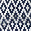 Boucle Tweed fabric textured cotton blue and white diamond pattern 1.6 yd - buklefabrics