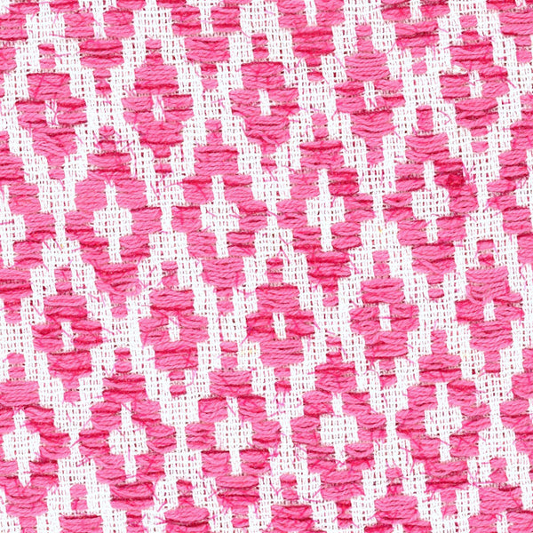 Boucle Tweed fabric cotton Pink & White diamond pattern1,6 yd - buklefabrics