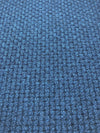 Boucle Fabric Blue Textured Wool Cotton Tweed - buklefabrics