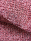 Boucle Tweed WOOL Fabric Dusty Rose Pink Jacket Sewing Material 31" - buklefabrics