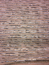 Beige Boucle Tweed Fabric with Black and White Stripe Accents - buklefabrics